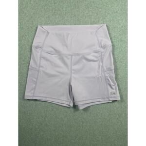 Stack Lavender Compression Tennis Shorts Women Medium Purple Pockets Activewear
